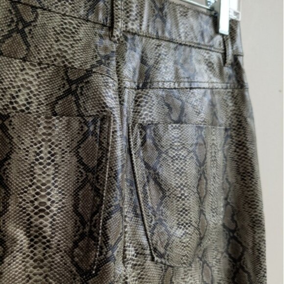 Zara faux leather snakeskin pants - Picture 2 of 6